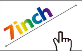 풀 컬러 터치스크린(7 Inch TFT LCD)적용